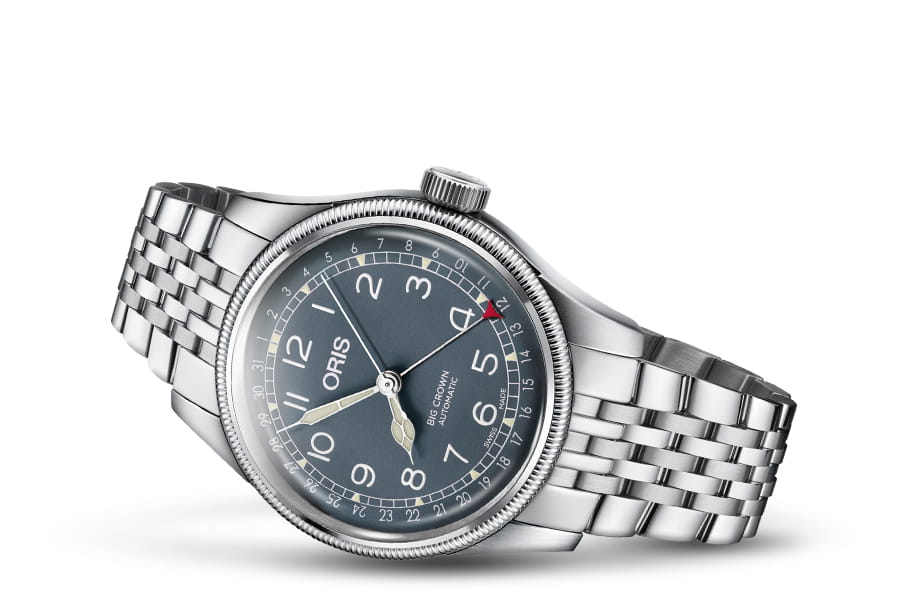 Oris Oris Big Crown Pointer Date 01 754 7741 4065-07 8 20 22 , наручные мужские часы фото под углом